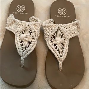 Off white  Tory Burch sandals in a size 6